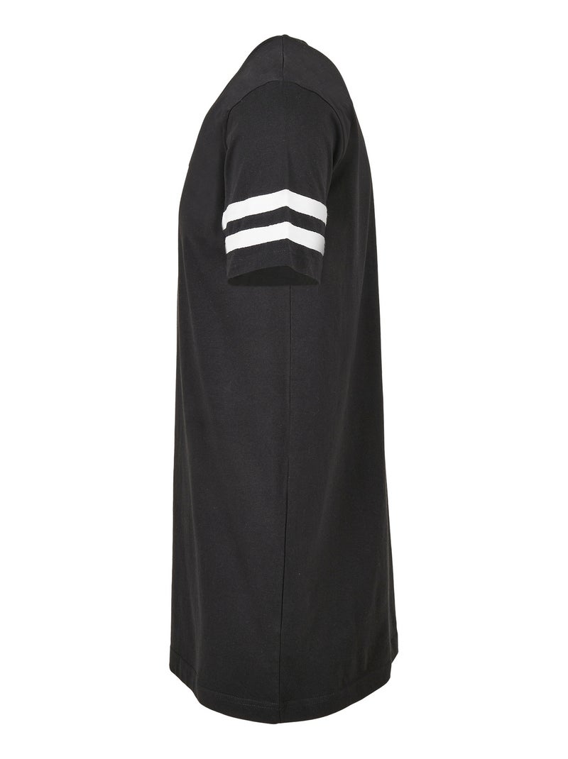 Build Your Brand - T-shirt motif/style à rayures Noir Blanc - Kiabi