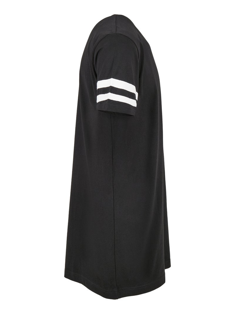 Build Your Brand - T-shirt motif/style à rayures Noir Blanc - Kiabi