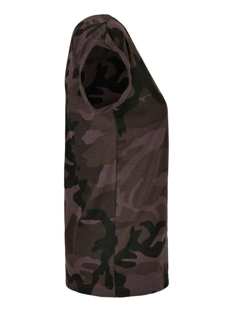 Build Your Brand - T-shirt motif/style camouflage Gris foncé - Kiabi