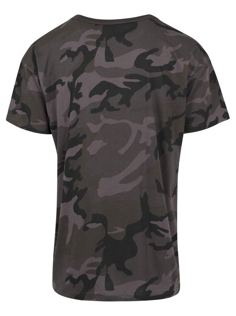 Build Your Brand - T-shirt motif/style camouflage Gris foncé - Kiabi