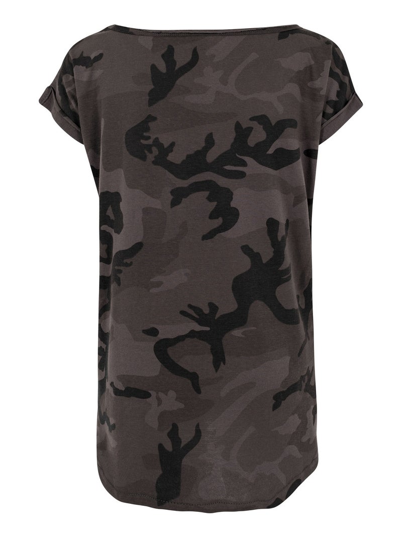 Build Your Brand - T-shirt motif/style camouflage Gris foncé - Kiabi