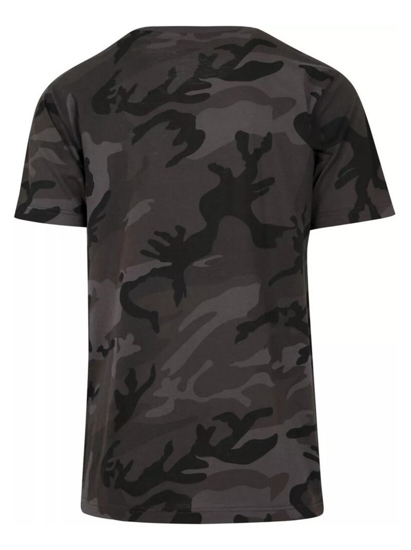 Build Your Brand - T-shirt motif/style camouflage Gris foncé - Kiabi