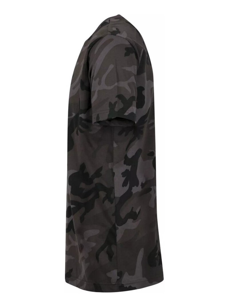 Build Your Brand - T-shirt motif/style camouflage Gris foncé - Kiabi