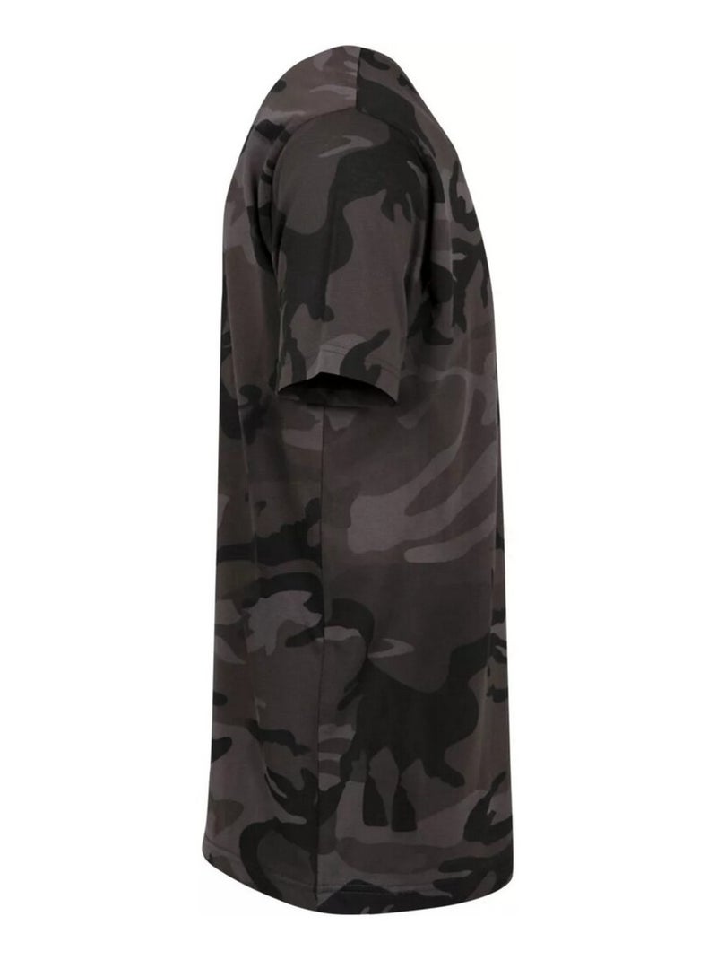 Build Your Brand - T-shirt motif/style camouflage Gris foncé - Kiabi