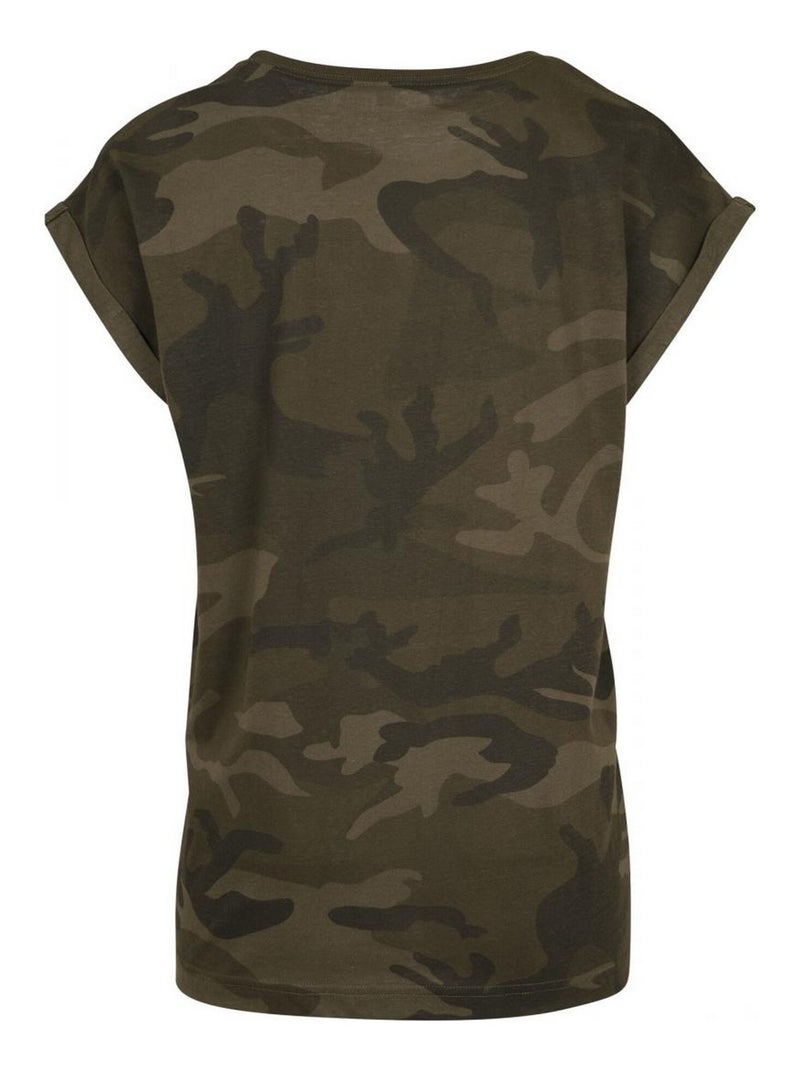 Build Your Brand - T-shirt motif/style camouflage Vert bouteille - Kiabi
