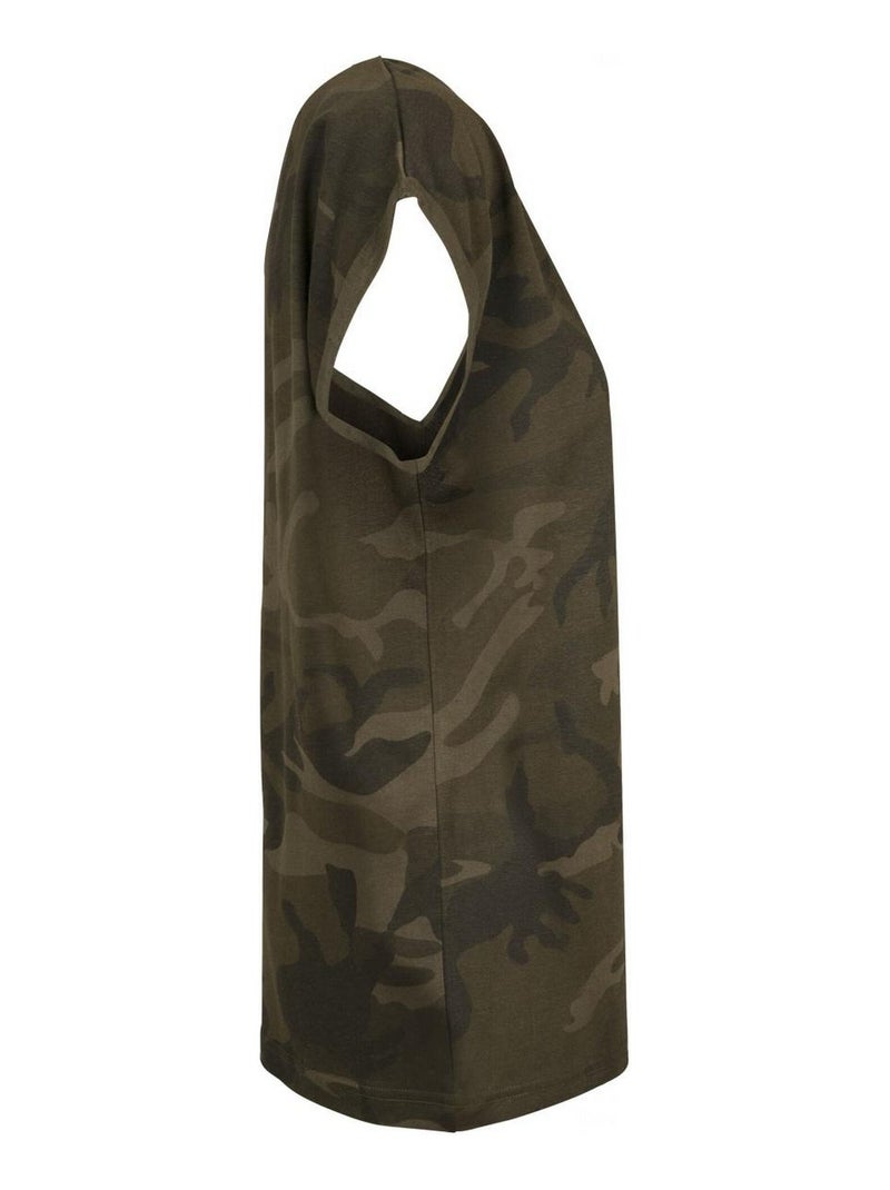 Build Your Brand - T-shirt motif/style camouflage Vert bouteille - Kiabi