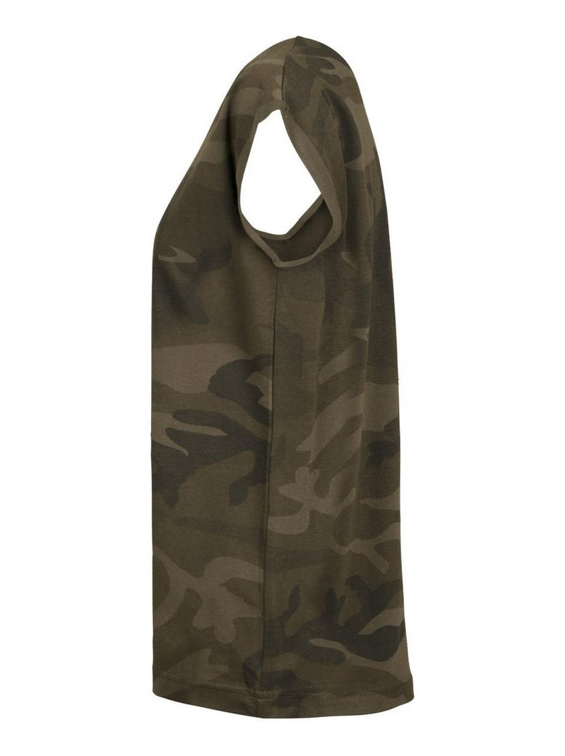Build Your Brand - T-shirt motif/style camouflage Vert bouteille - Kiabi