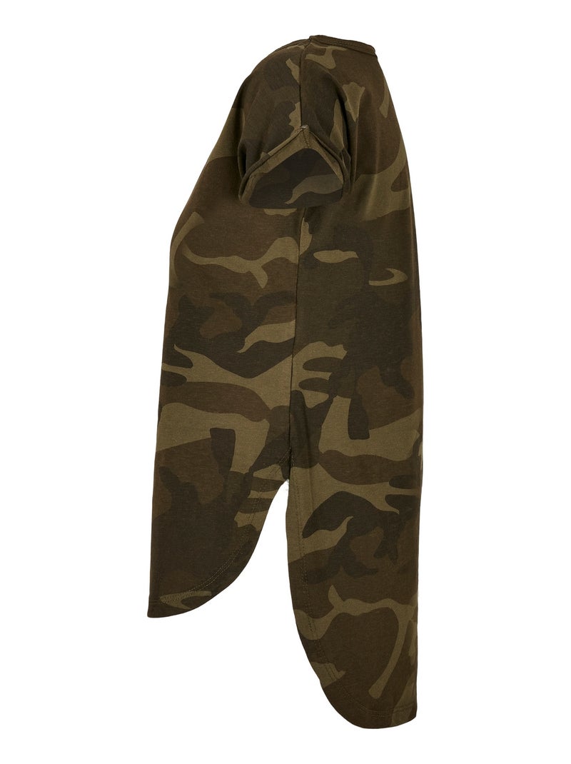Build Your Brand - T-shirt motif/style camouflage Vert bouteille - Kiabi