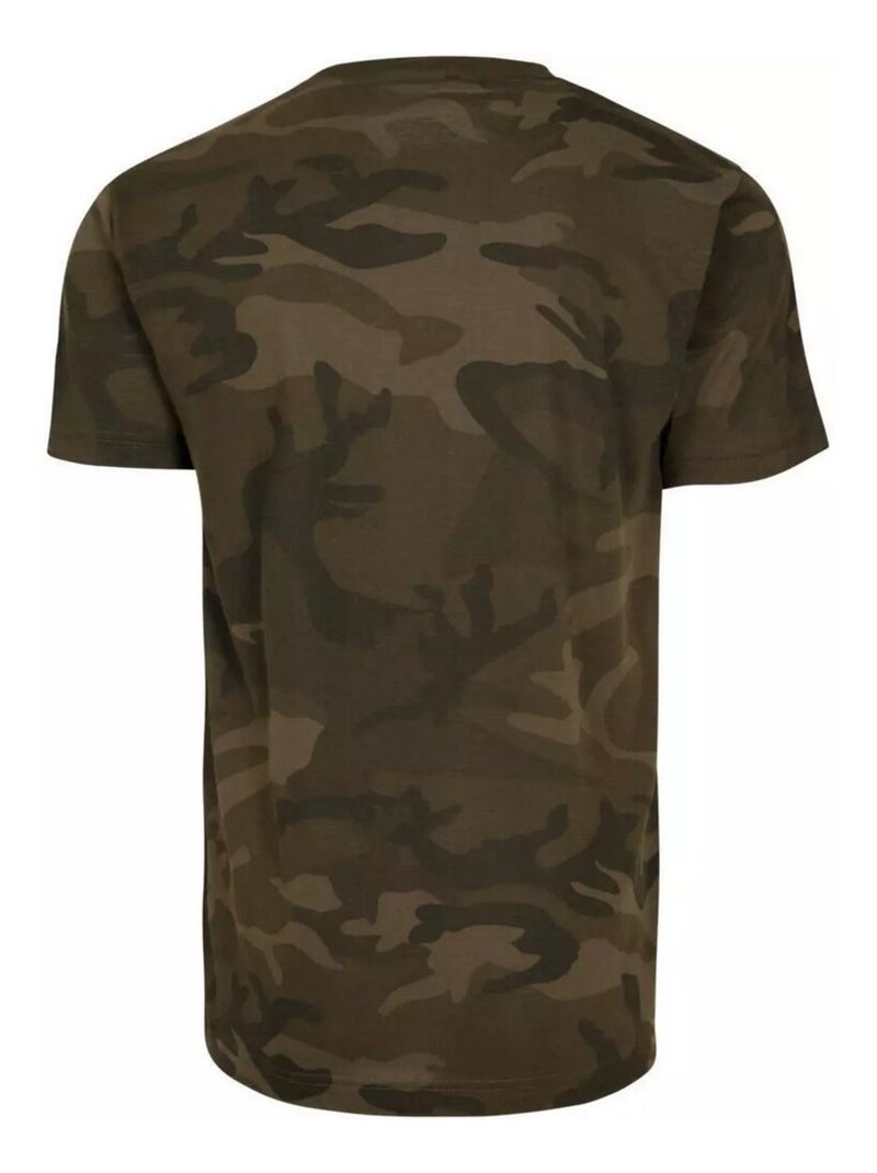 Build Your Brand - T-shirt motif/style camouflage Vert bouteille - Kiabi