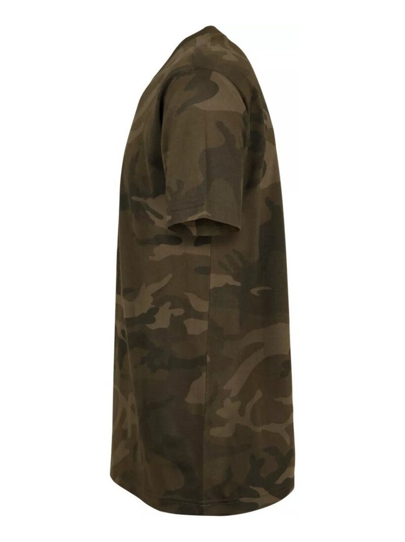 Build Your Brand - T-shirt motif/style camouflage Vert bouteille - Kiabi