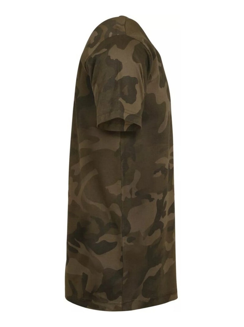 Build Your Brand - T-shirt motif/style camouflage Vert bouteille - Kiabi