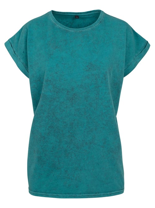Build Your Brand - T-shirt motif/style délavé à l'acide - Kiabi