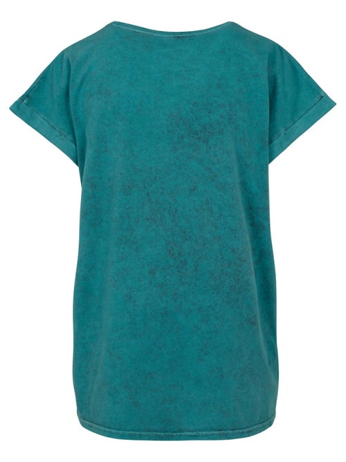 Build Your Brand - T-shirt motif/style délavé à l'acide - Kiabi