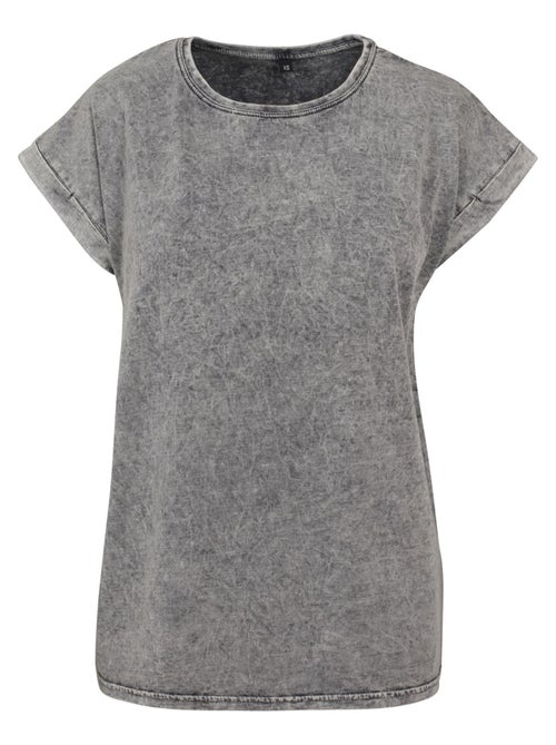 Build Your Brand - T-shirt motif/style délavé à l'acide - Kiabi