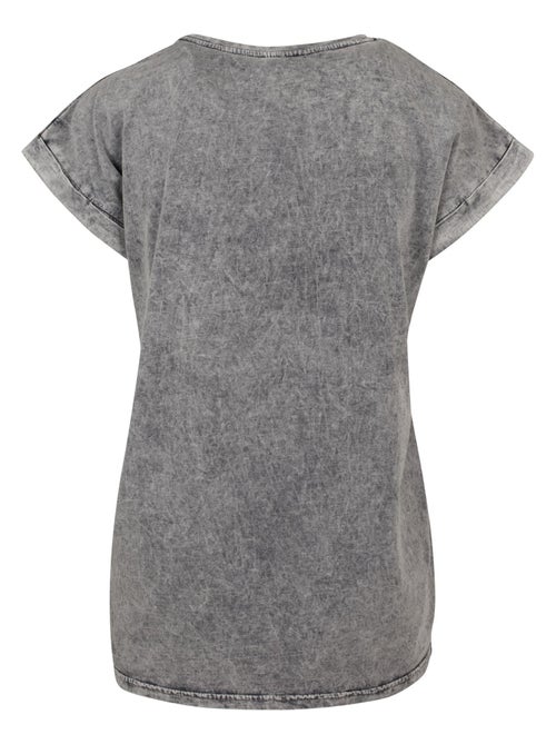 Build Your Brand - T-shirt motif/style délavé à l'acide - Kiabi