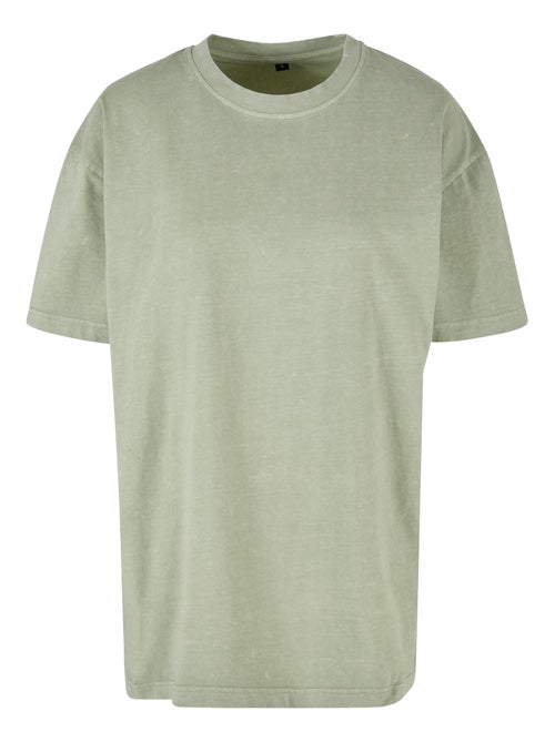 Build Your Brand - T-shirt motif/style délavé à l'acide - Kiabi