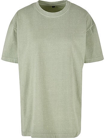 Build Your Brand - T-shirt motif/style délavé à l'acide