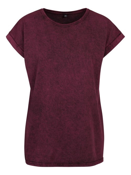 Build Your Brand - T-shirt motif/style délavé à l'acide - Kiabi