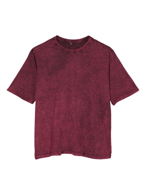 Build Your Brand - T-shirt motif/style délavé à l'acide - Kiabi