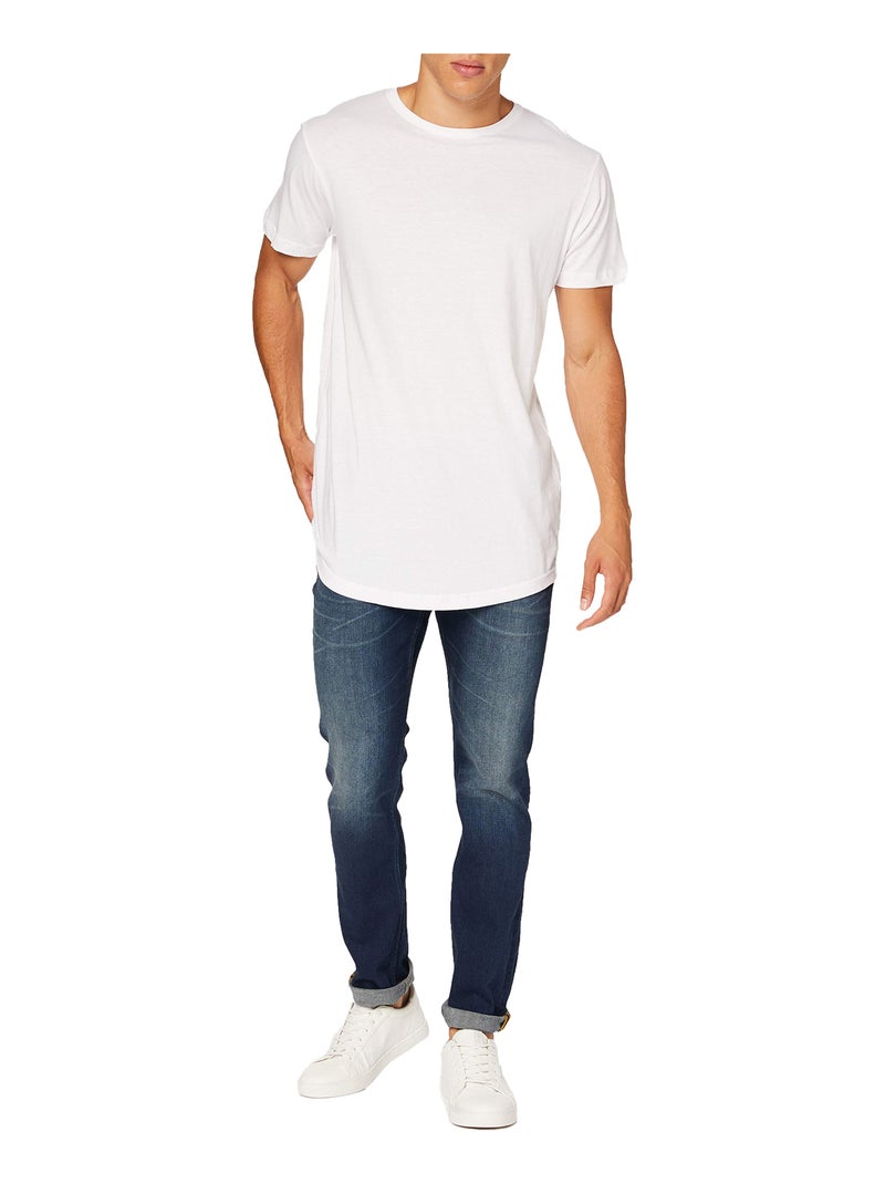 Build Your Brand - T-shirt motif/style Façonné Blanc - Kiabi