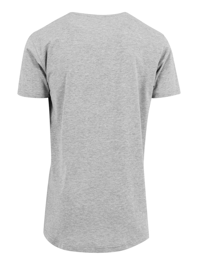 Build Your Brand - T-shirt motif/style Long Gris chiné - Kiabi