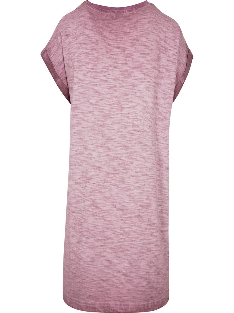 Build Your Brand - T-shirt motif/style teinture par pulvérisation Bordeaux - Kiabi