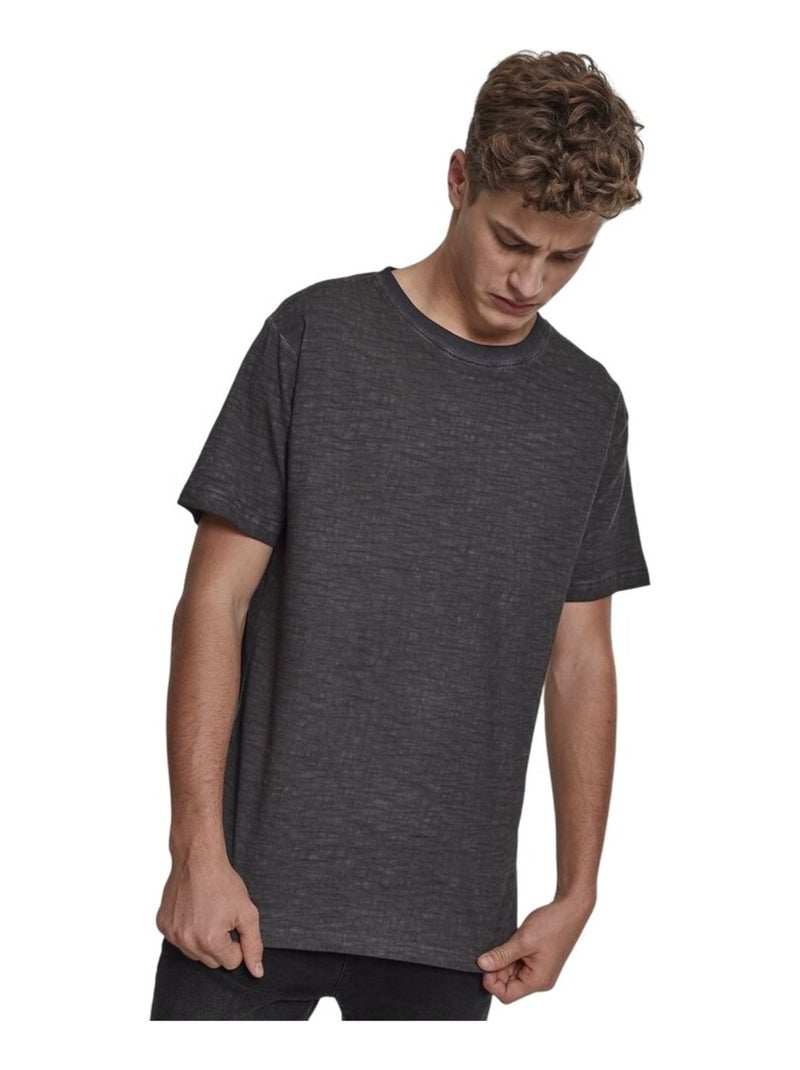 Build Your Brand - T-shirt motif/style teinture par pulvérisation Gris foncé - Kiabi