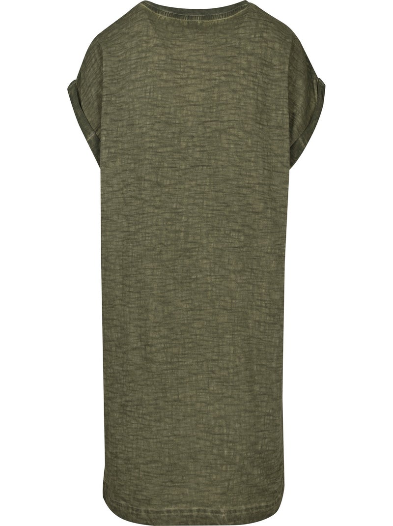 Build Your Brand - T-shirt motif/style teinture par pulvérisation Vert olive - Kiabi