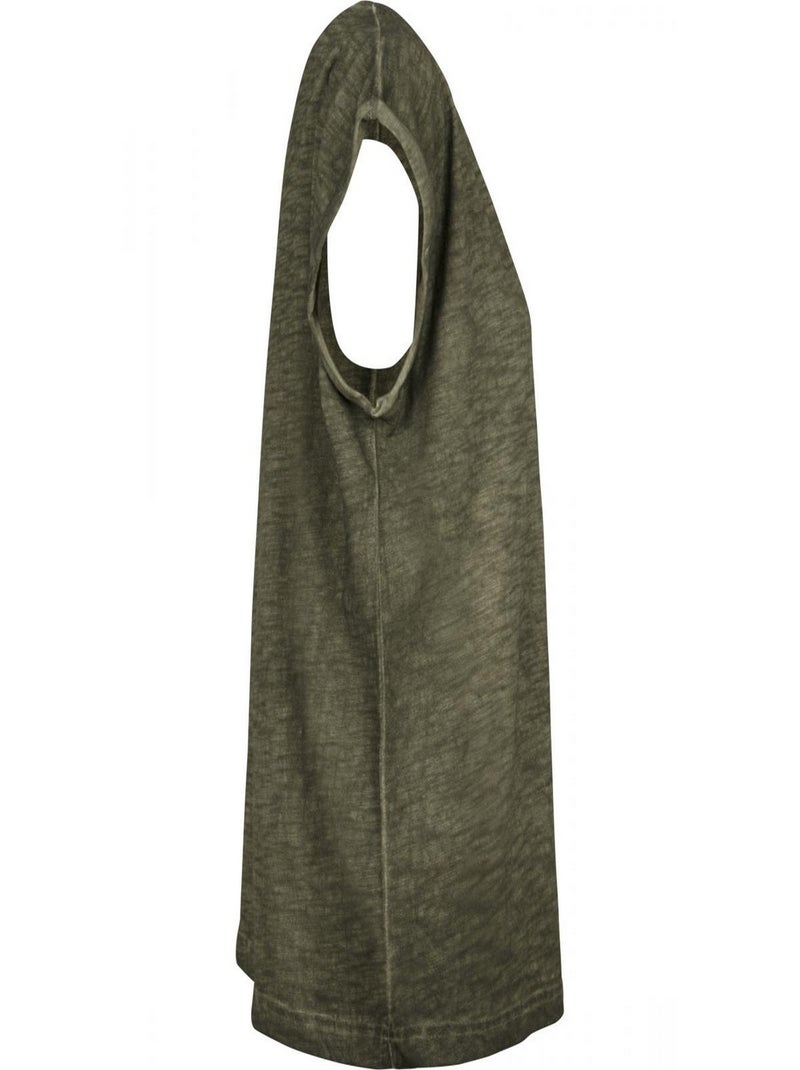 Build Your Brand - T-shirt motif/style teinture par pulvérisation Vert olive - Kiabi