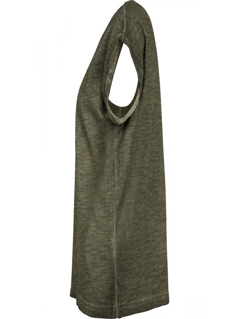 Build Your Brand - T-shirt motif/style teinture par pulvérisation Vert olive - Kiabi