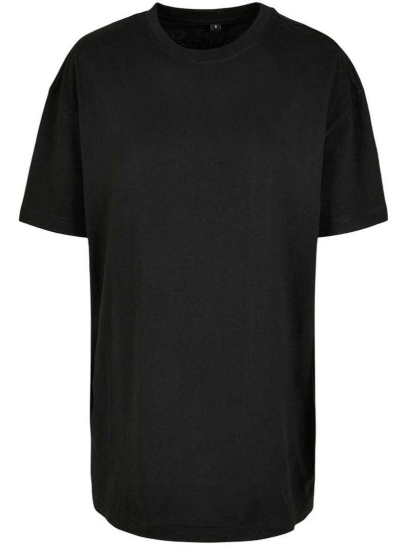 Build Your Brand - T-shirt motif/style uni Noir - Kiabi