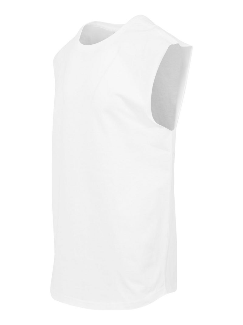 Build Your Brand - T-shirt sans manches Blanc - Kiabi