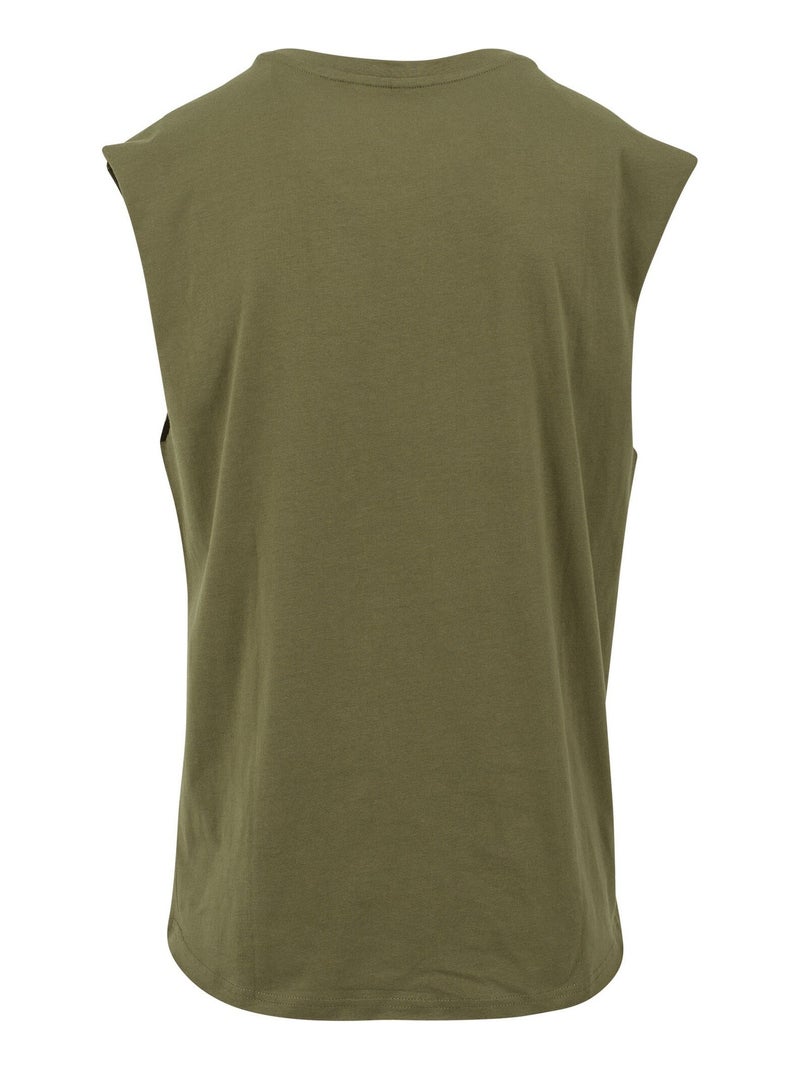 Build Your Brand - T-shirt sans manches Vert olive - Kiabi