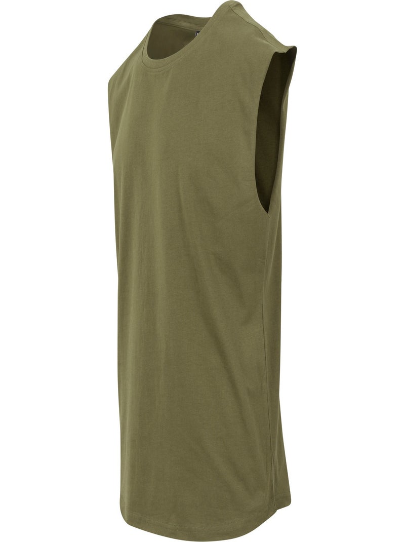 Build Your Brand - T-shirt sans manches Vert olive - Kiabi