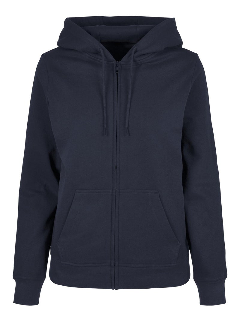 Build Your Brand - Veste à capuche BASIC Bleu marine - Kiabi