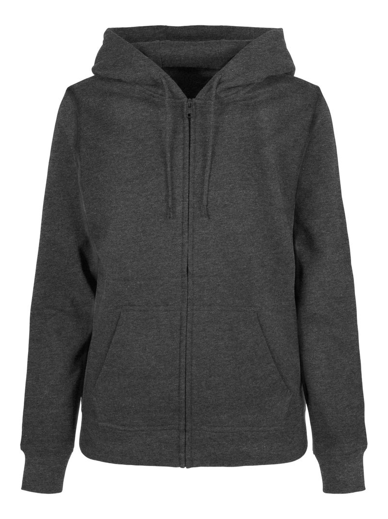 Build Your Brand - Veste à capuche BASIC Gris Noir - Kiabi
