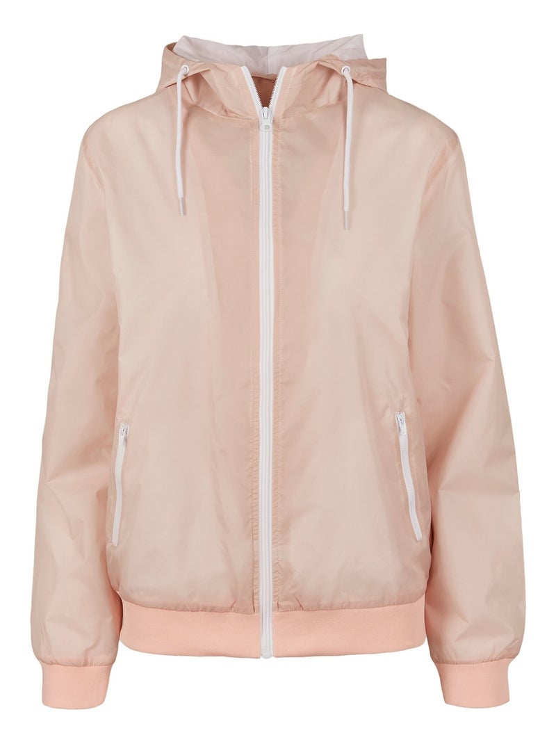 Build Your Brand - Veste coLà-Haute-vent Rose clair - Kiabi