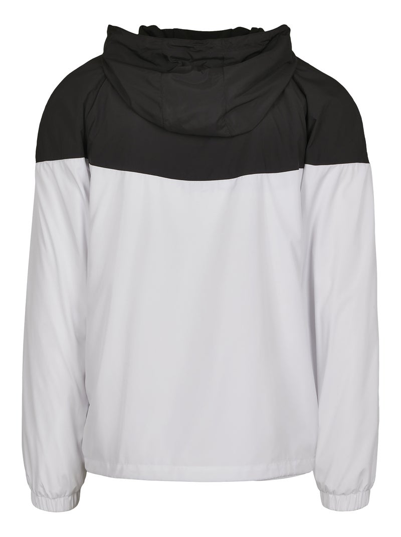 Build Your Brand - Veste coupe-vent Blanc Noir - Kiabi