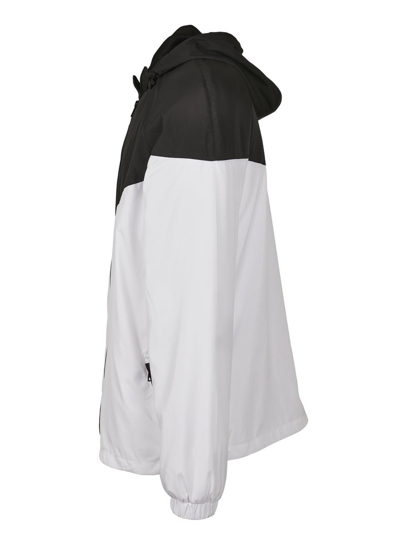 Build Your Brand - Veste coupe-vent Blanc Noir - Kiabi