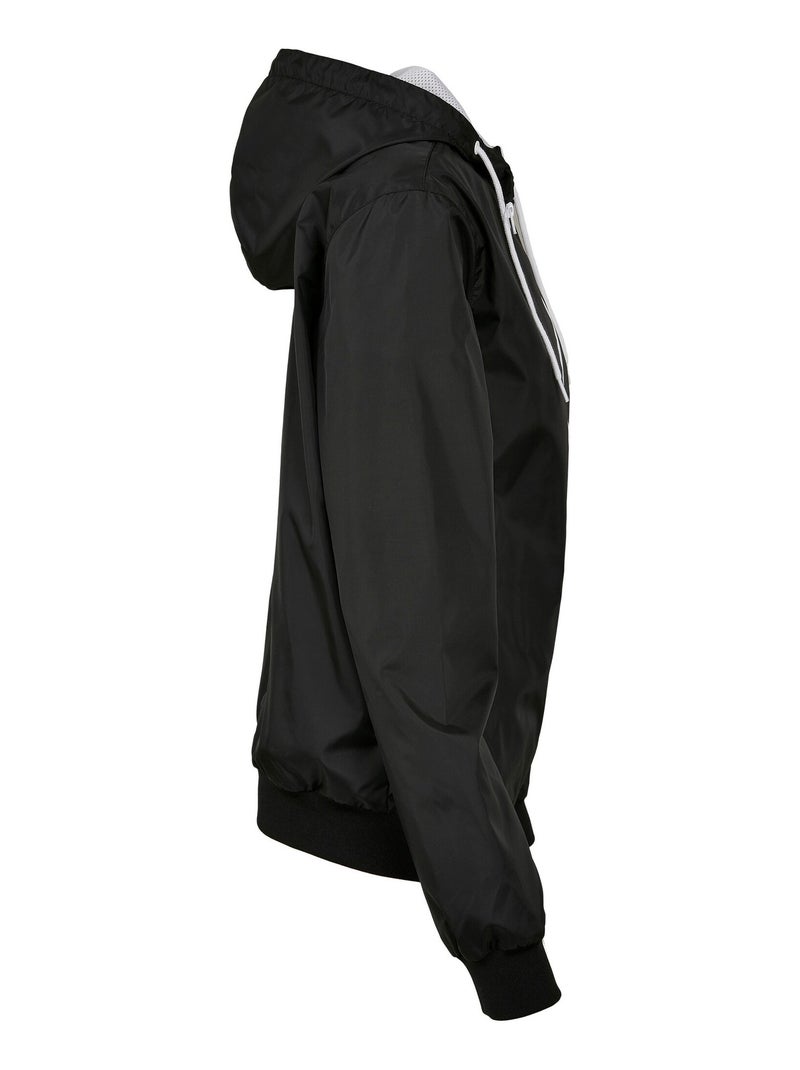 Build Your Brand - Veste coupe-vent Noir Blanc - Kiabi