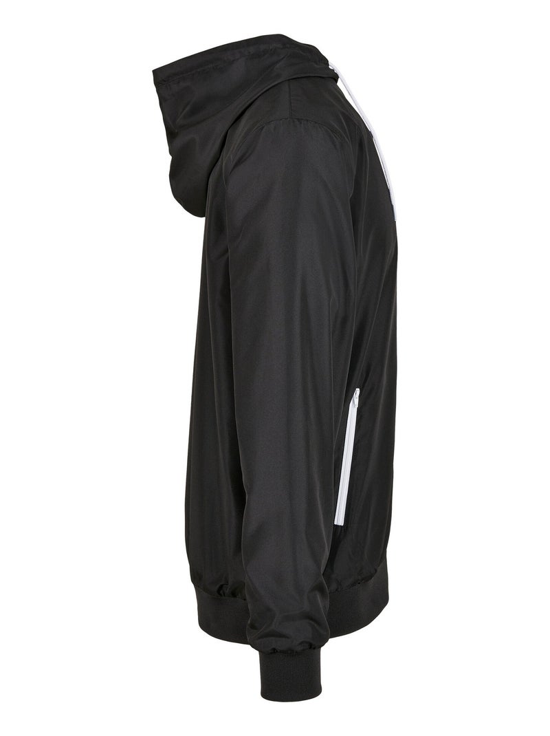 Build Your Brand - Veste coupe-vent Noir Blanc - Kiabi