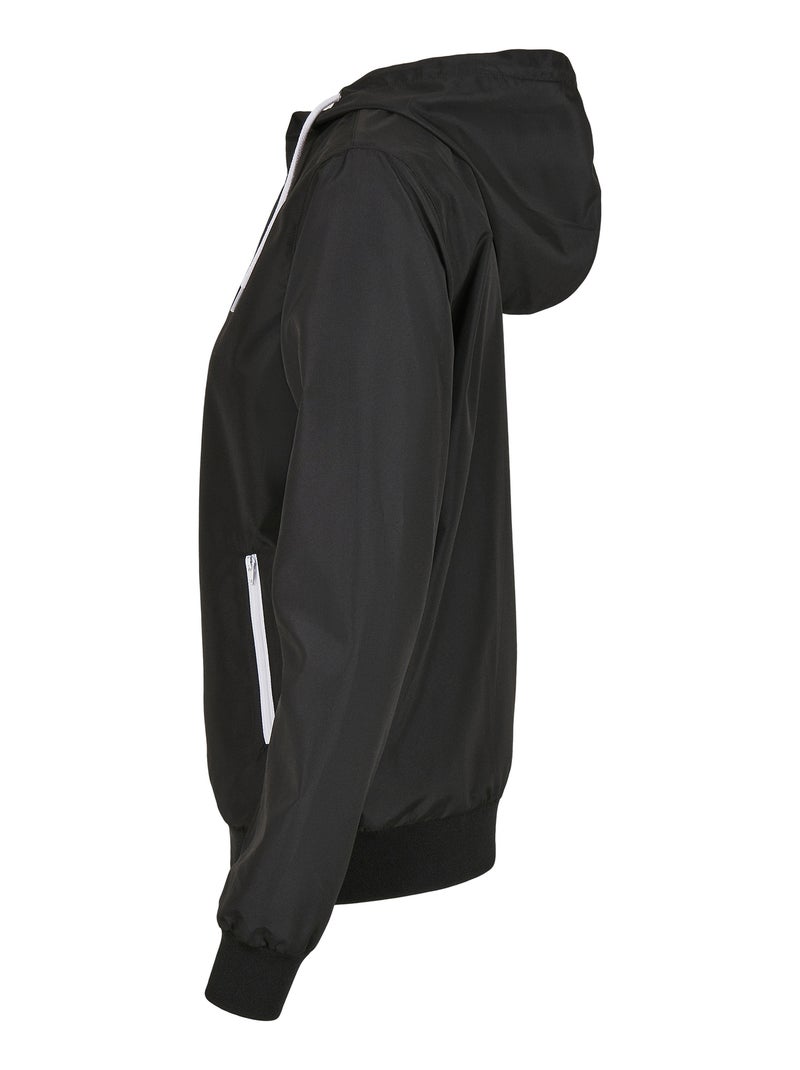 Build Your Brand - Veste WINDRUNNER Noir Blanc - Kiabi