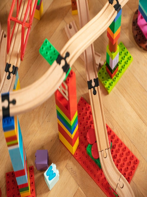 Builder Set Small - 12 connecteurs de rails - Kiabi