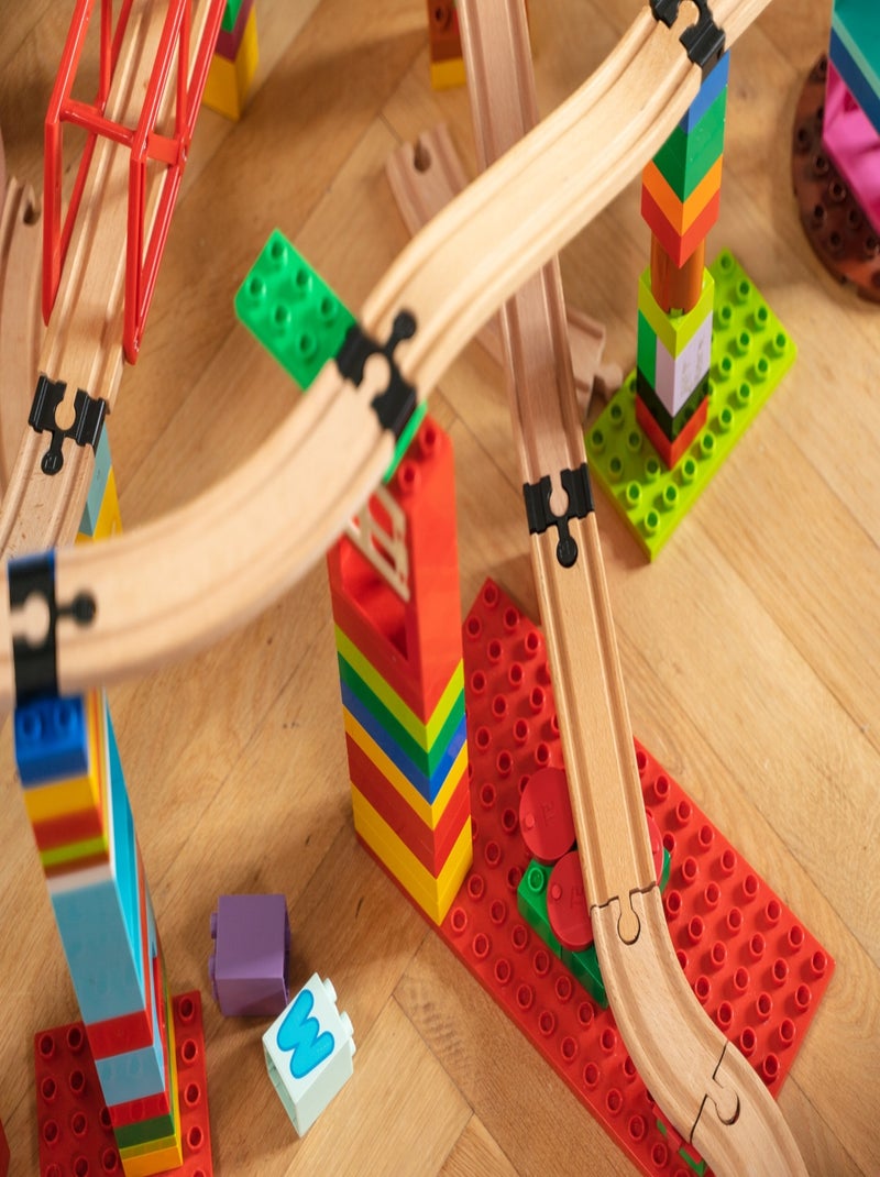 Builder Set Small - 12 connecteurs de rails Noir - Kiabi