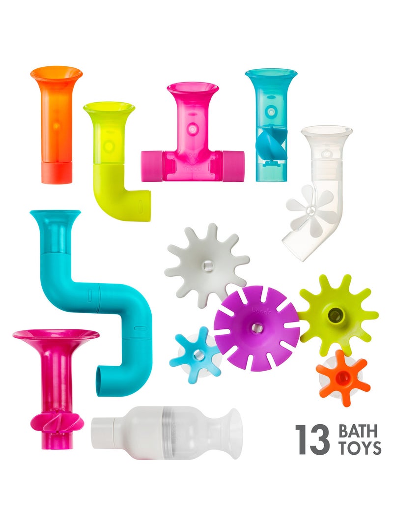Bundle ensemble de jeux de tuyaux et roues pour le bain (13 pcs) Multicolore - Kiabi