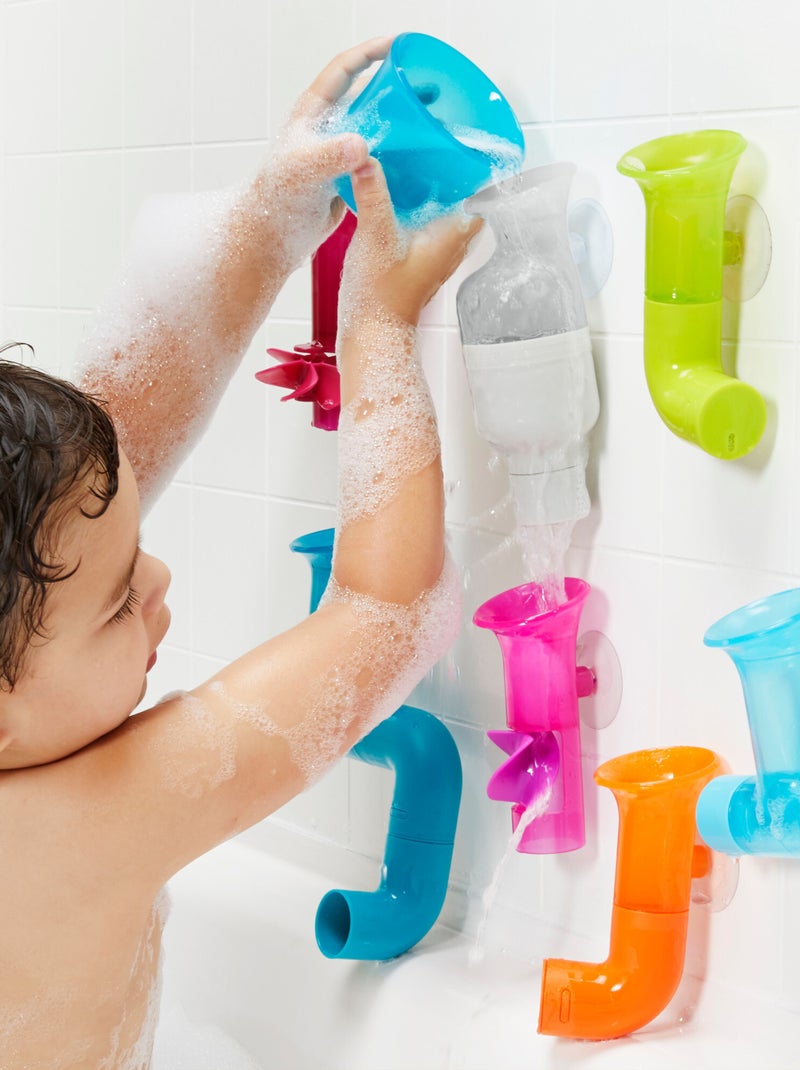 Bundle ensemble de jeux de tuyaux et roues pour le bain (13 pcs) Multicolore - Kiabi