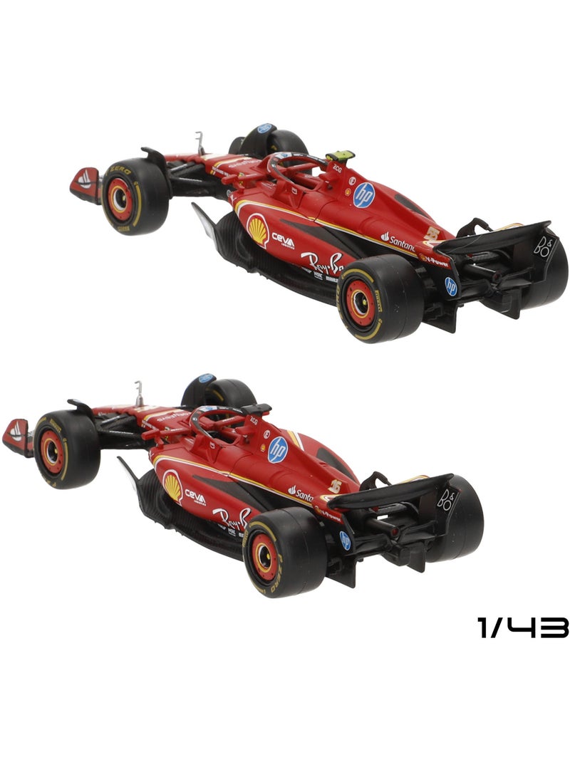 Burago coffret 2 voitures 1:43 ferrari sf-24 sainz et leclerc f1 2024 N/A - Kiabi