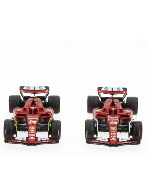 Burago coffret 2 voitures 1:43 ferrari sf-24 sainz et leclerc f1 2024 - Kiabi