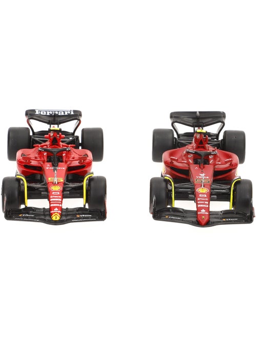 Burago coffret 4 voitures 1:43 f1 ferrari f1-75 et sf-23 sainz et leclerc - Kiabi