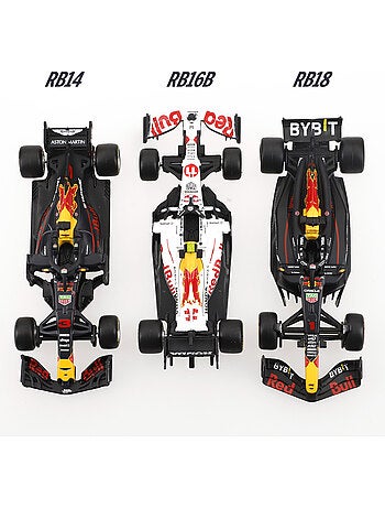 Burago coffret de 7 voitures de collection red bull f1 1:43 avec présentoir